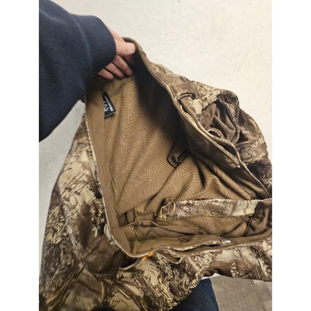 Realtree Max-1 XT Camo Hunting‎ Pants Mens 3XL Dark Earth Fleece Lined TP1148